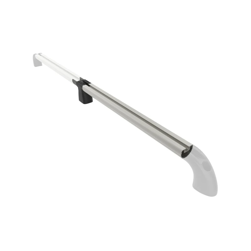 Hand-track extension - aluminium rail incl. plug-in connection, internal length 381 mm (15 inch), anodised