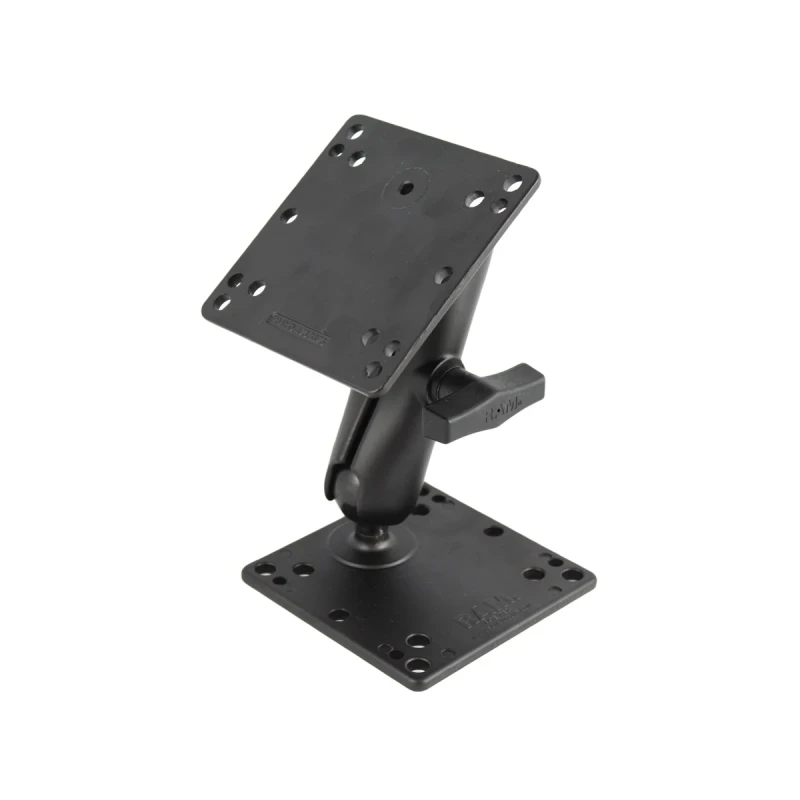 VESA-Set - 2x VESA-Platte (75x75 u. 100x100 mm Lochraster), mittlerer Verbindungsarm
