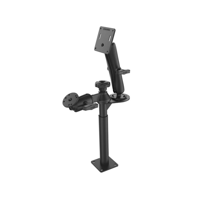 Tele-Pole Standfuss (9 Zoll) mit Schwenkarm -  (1,5 Zoll), AMPS-Anbindung, VESA 75x75 mm