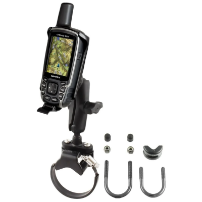Rohr-Halterung Garmin GPSMAP 62/64 -  (1 Zoll), Klemmschelle, mittlerer Verbindungsarm