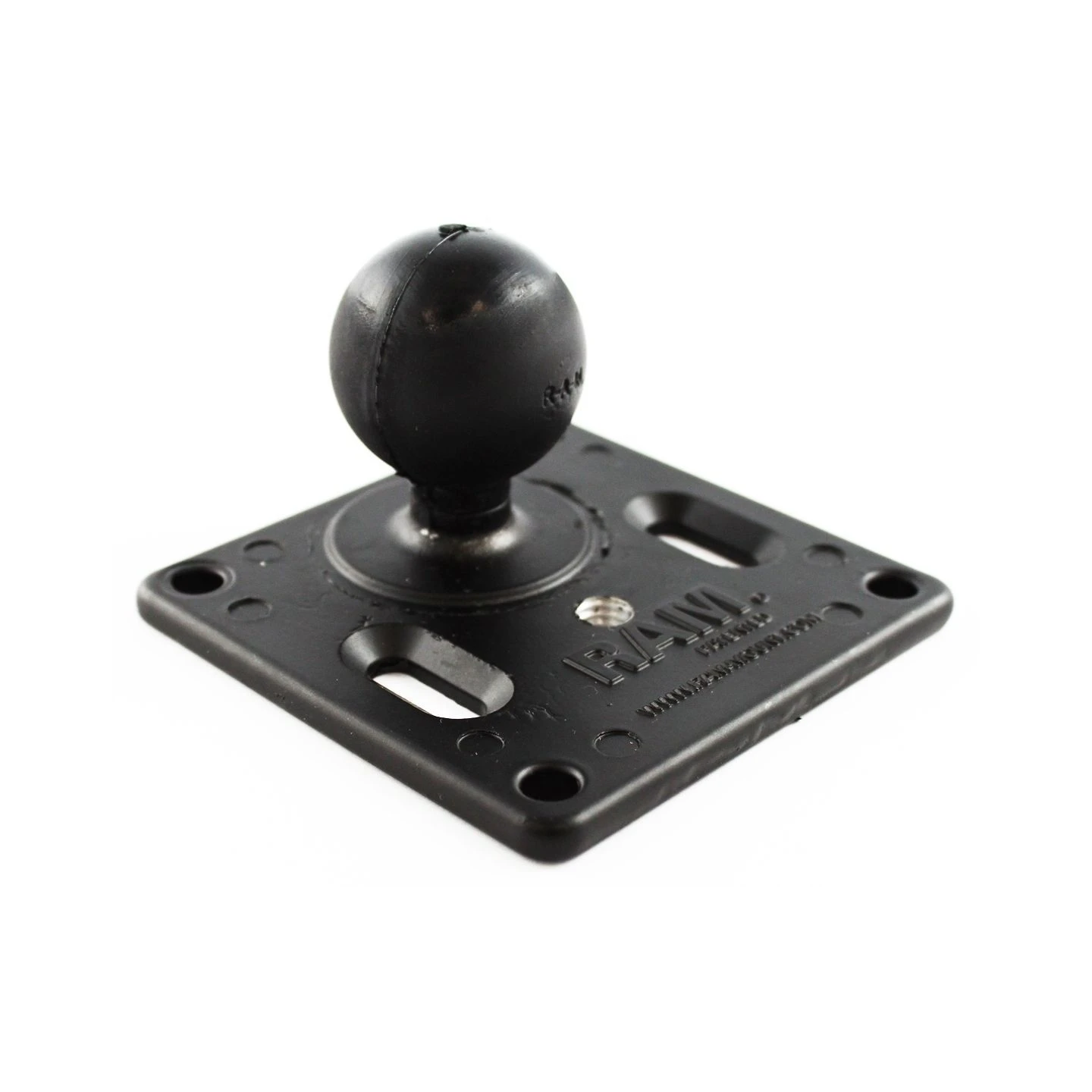 VESA-Platte (75x75 mm Lochraster) mit  (1,5 Zoll) - mit Extra-Bohrung