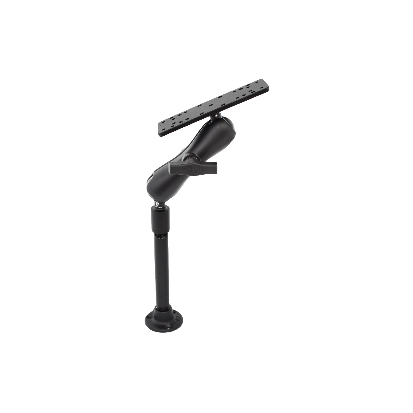 Set - Basisplatte mit NPT-Innengewinde (90°), 6 Zoll Stab, mittlerer Verbindungsarm, Adapterplatte mit div. Lochrastern
