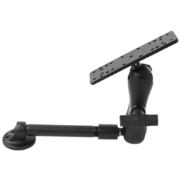 Set - Basisplatte mit NPT-Innengewinde, 6 Zoll Stab, mittlerer Verbindungsarm, Adapterplatte mit div. Lochrastern