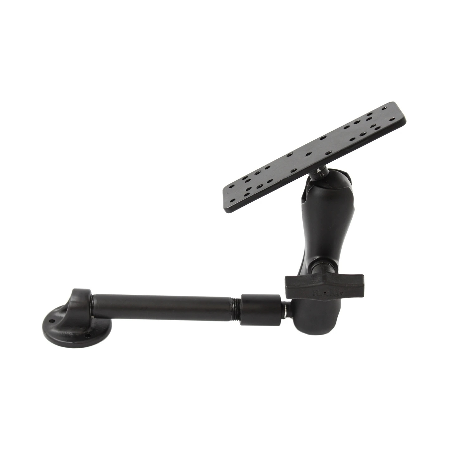 Set - Basisplatte mit NPT-Innengewinde, 6 Zoll Stab, mittlerer Verbindungsarm, Adapterplatte mit div. Lochrastern