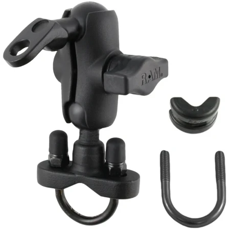 Rohr-Set -  (1 Zoll), Rohr-Klemme, kurzer Verbindungsarm, Kugel (9 mm Bohrung)
