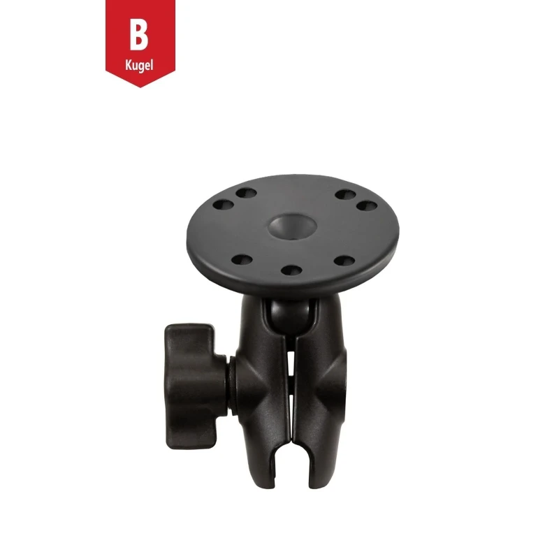 Set - (1 inch), round base plate (AMPS), short connecting arm