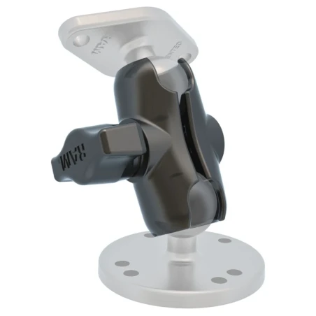 Set - (1 inch), round base plate (AMPS), short connecting arm