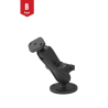 Set - (1 inch), round base plate (AMPS), centre connecting arm, diamond base plate (trapezoid)