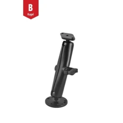 Set -  (1 Zoll), runde Basisplatte (AMPS), langer Verbindungsarm (ca. 150 mm), Diamond Basisplatte (Trapez)