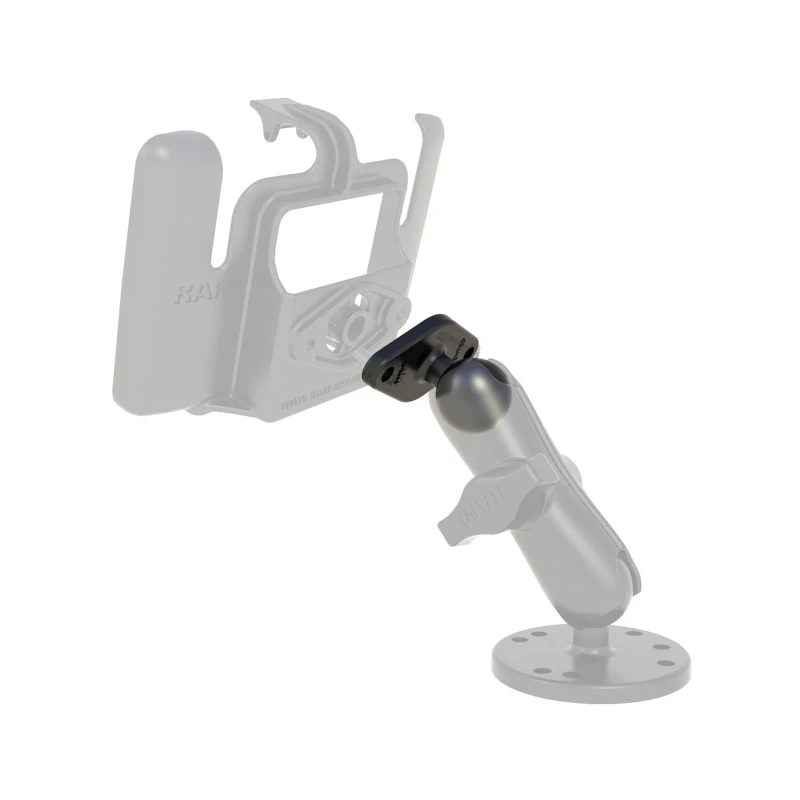Set -  (1 Zoll), runde Basisplatte (AMPS), langer Verbindungsarm (ca. 150 mm), Diamond Basisplatte (Trapez)