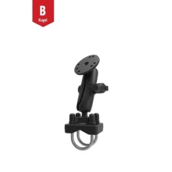 Set - (1 inch), double screw clamp, centre connecting arm, round base plate (AMPS)
