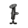 Set - (1 inch), screw clamp (upper part, without U-bracket), centre connecting arm, round base plate (AMPS)