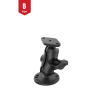 Set - (1 inch), round base plate (AMPS), short connecting arm, diamond base plate (trapezoid)