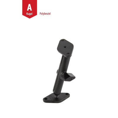 Set -  (0,56 Zoll), 2x Diamond-Basisplatten (Trapez), langer Verbindungsarm