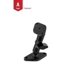 Set -  (0,56 Zoll), 2x Diamond-Basisplatten (Trapez), mittlerer Verbindungsarm