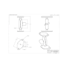 Set - (0.56 inch), 2x Diamond base plates (trapezoid), centre connecting arm