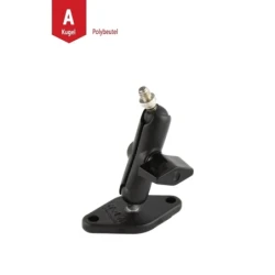 Set -  (0,56 Zoll), Diamond-Basisplatte (Trapez), mittlerer Verbindungsarm, Kugel mit 1/4"-20 Gewinde