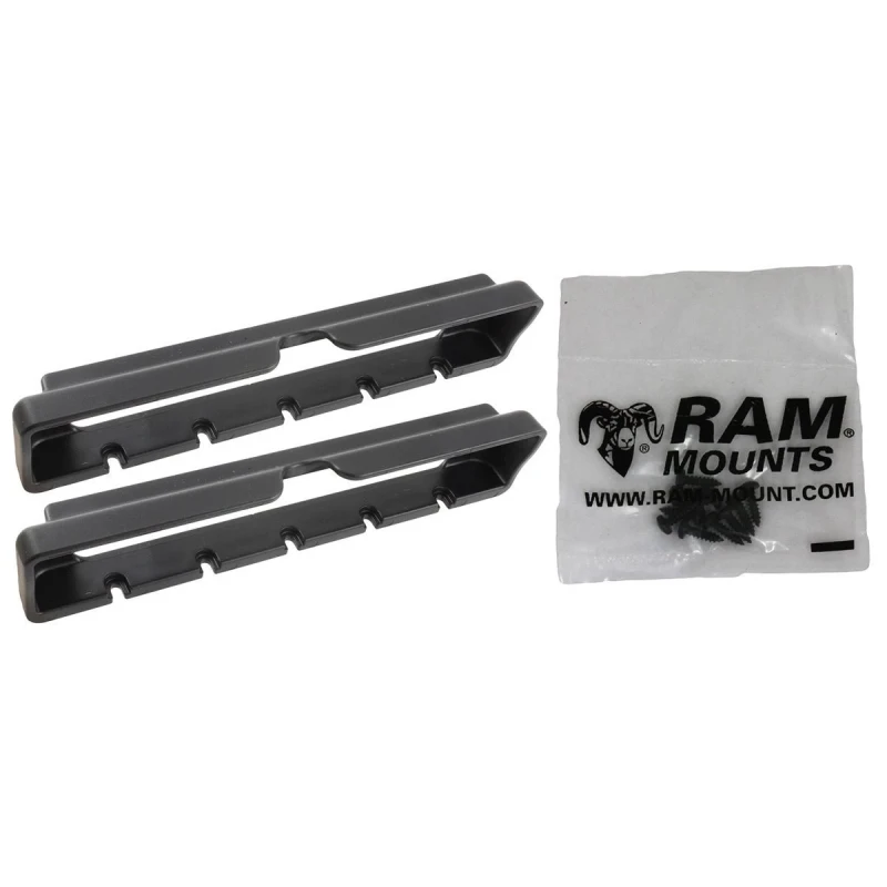 Tab-Tite end caps for up to 8" tablets incl. Apple iPad mini 1-4 (with/without protective covers) - screw set