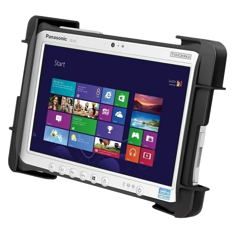 Tab-Tite universal cradle for Panasonic Toughpad FZ-G1 and other tablets from 10-11 inches - AMPS mount