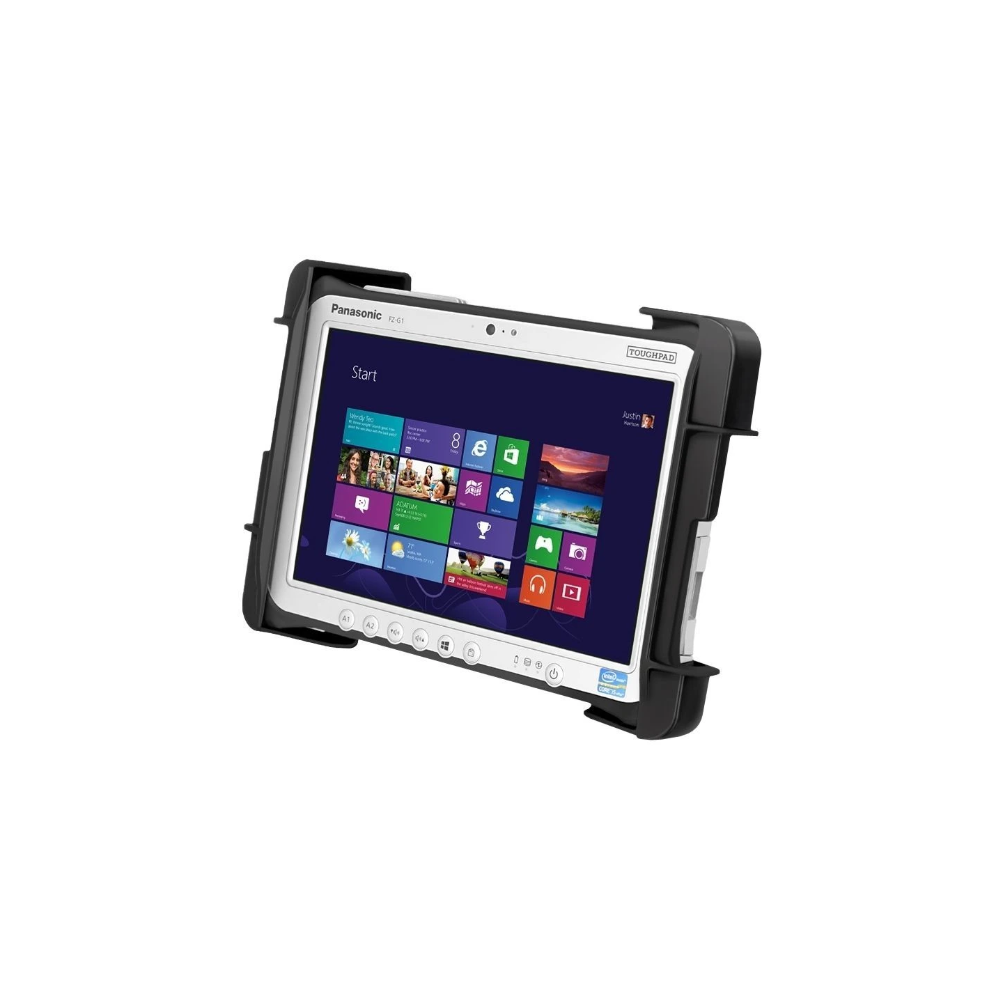 Tab-Tite Universal Halteschale für Panasonic Toughpad FZ-G1 und weitere Tablets von 10-11 Zoll - AMPS-Aufnahme