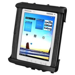 Tab-Lock (abschließbar) Universal Halteschale für Panasonic Toughpad FZ-A1 (in Schutzgehäuse) und Tablets bis zu 12 Zoll