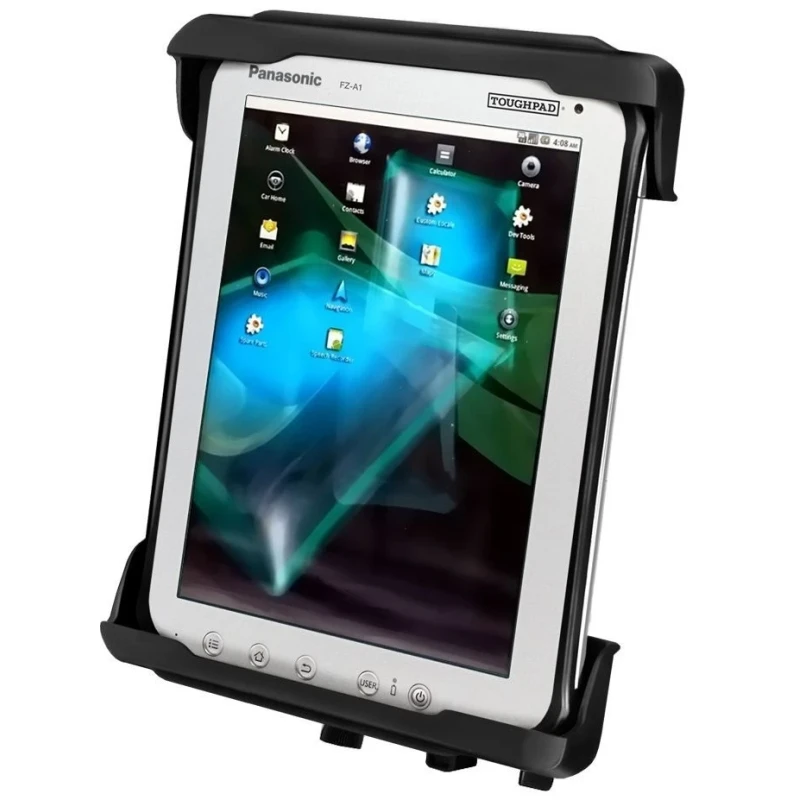 Tab-Lock (lockable) universal cradle for Panasonic Toughpad FZ-A1 and 9 -10 inch tablets (with/without protective cover)