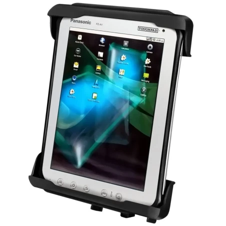 Tab-Lock (lockable) universal cradle for Panasonic Toughpad FZ-A1 and 9 -10 inch tablets (with/without protective cover)