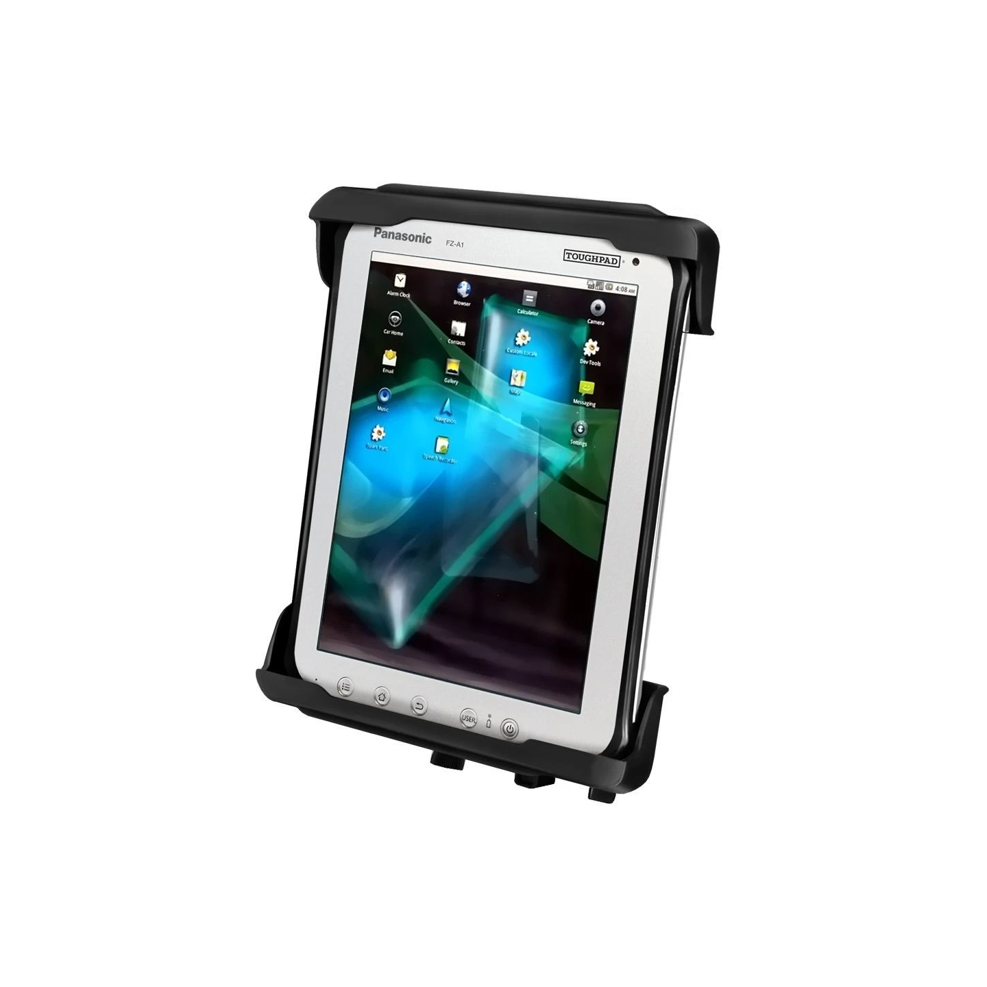 Tab-Lock (abschließbar) Universal Halteschale für Panasonic Toughpad FZ-A1 und 9 -10 Zoll Tablets (mit /ohne Schutzhülle)