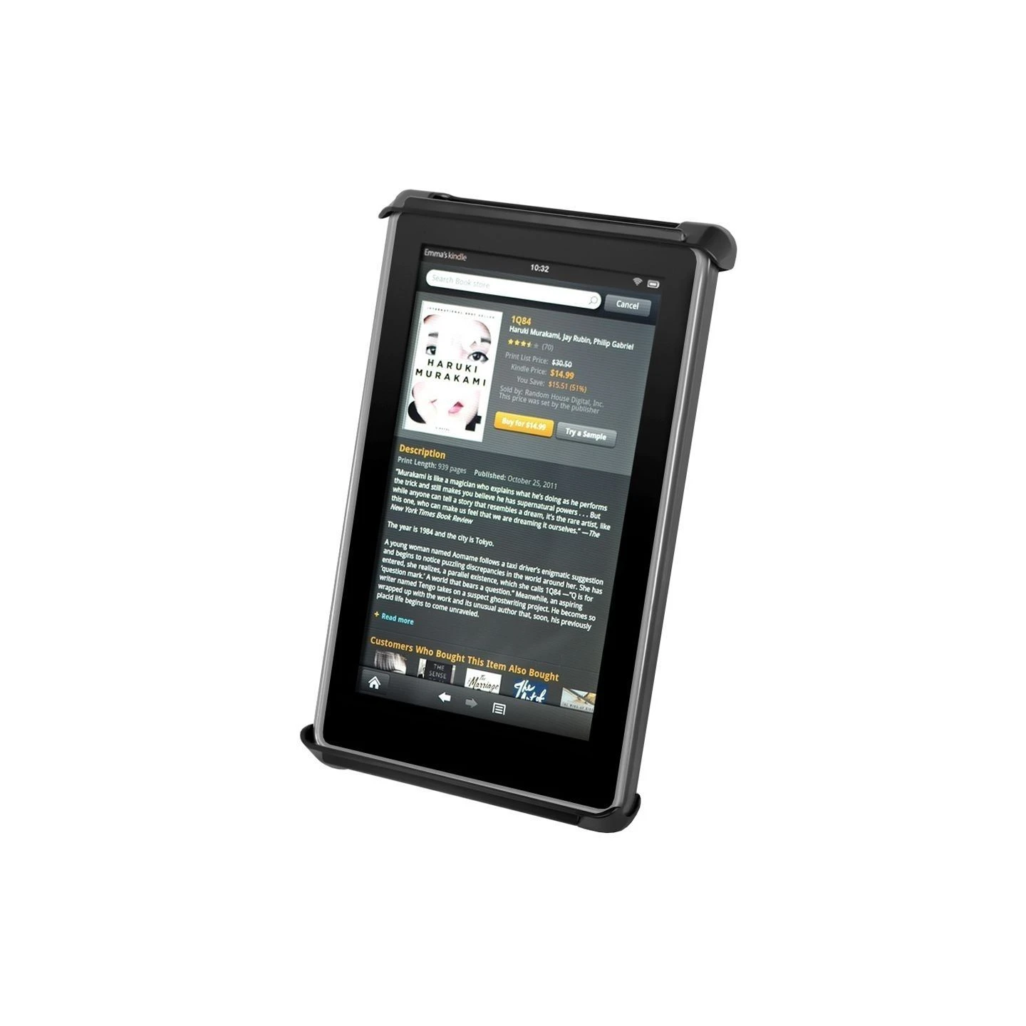 Tab-Tite Universal Halteschale für bis zu 7 Zoll Tablets (mit/ohne Schutzhüllen) - AMPS-Aufnahme, Schrauben-Set