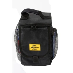PreFlight Bag - for Oil Bottles, Fuel Testers and more, Nylon, black
