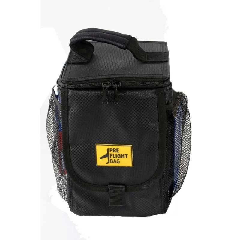 PreFlight Bag - for Oil Bottles, Fuel Testers and more, Nylon, black