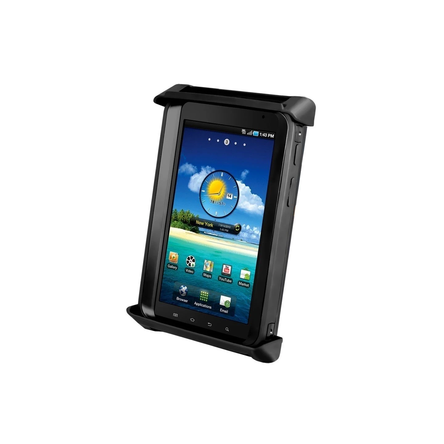 Tab-Tite Universal Halteschale für bis zu 7 Zoll Tablets (mit/ohne Schutzhüllen) - AMPS-Aufnahme, Schrauben-Set