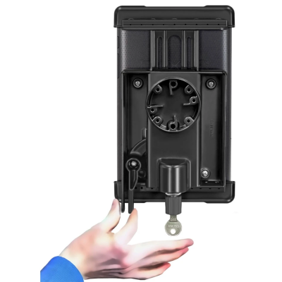 Tab-Lock (abschließbar) Universal Halteschale für 7-8 Zoll Tablets (mit/ohne Schutzhüllen) - AMPS-Aufnahme, Schrauben-Set