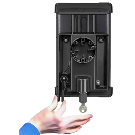 Tab-Lock (lockable) universal cradle for 7-8 inch tablets (with/without protective covers) - AMPS mount, screw set