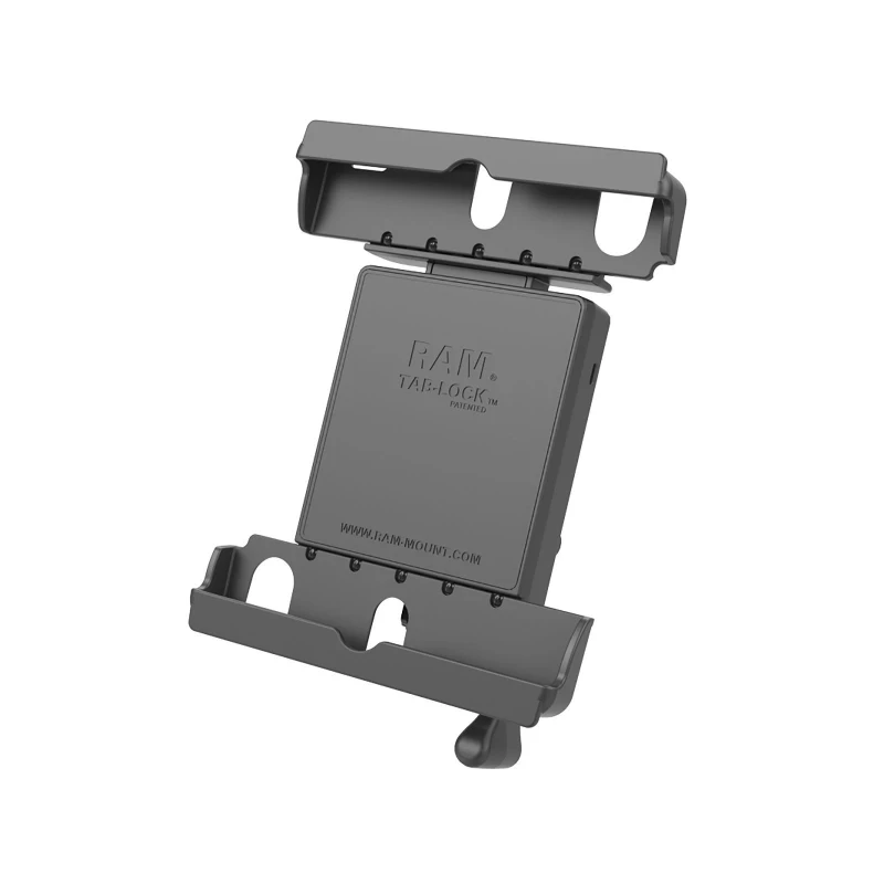 Tab-Lock (lockable) universal cradle for 9-10.5 inch tablets (with protective covers) - AMPS mount, screw set