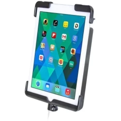 Tab-Lock (abschließbar) Universal Halteschale für Apple iPad mini 1-3 (ohne Schutzhüllen) - AMPS-Aufnahme, Schrauben-Set