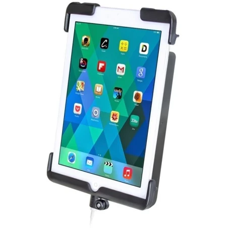 Tab-Lock (abschließbar) Universal Halteschale für Apple iPad mini 1-3 (ohne Schutzhüllen) - AMPS-Aufnahme, Schrauben-Set