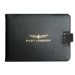 Logbook Cover (JAR/FCL) PILOT - black 25 x 18 cm