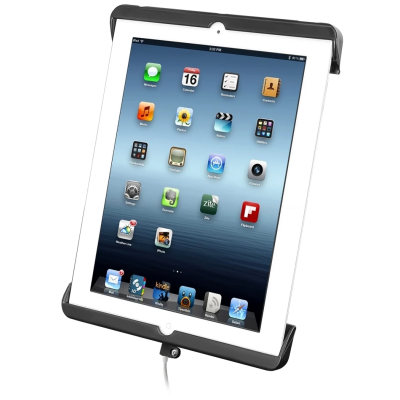 Tab-Tite Universal Halteschale für Apple iPad 4 mit Lightning-Connector (ohne Schutzhülle) - AMPS-Aufnahme, Schrauben-Set