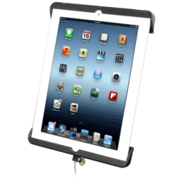 Tab-Lock (abschließbar) Universal Halteschale für Apple iPad 4 mit Lightning-Connector (ohne Schutzhülle)