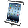 Tab-Lock (lockable) universal cradle for Apple iPad 4 with Lightning connector (without protective case)