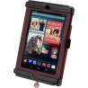 Tab-Lock (lockable) universal cradle for Google Nexus 7 (with protective cover) and other tablets up to 7 inches