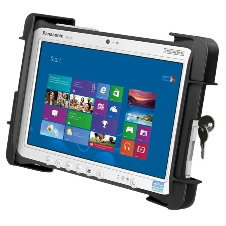 Tab-Lock (abschließbar) Universal Halteschale für Panasonic Toughpad FZ-G1 und weitere Tablets von 10-11 Zoll