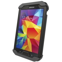 Tab-Lock (abschließbar) Universal Halteschale für bis zu 7 Zoll Tablets (in Schutzhüllen) - AMPS-Aufnahme, Schrauben-Set