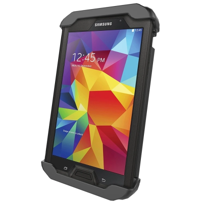 Tab-Lock (abschließbar) Universal Halteschale für bis zu 7 Zoll Tablets (in Schutzhüllen) - AMPS-Aufnahme, Schrauben-Set