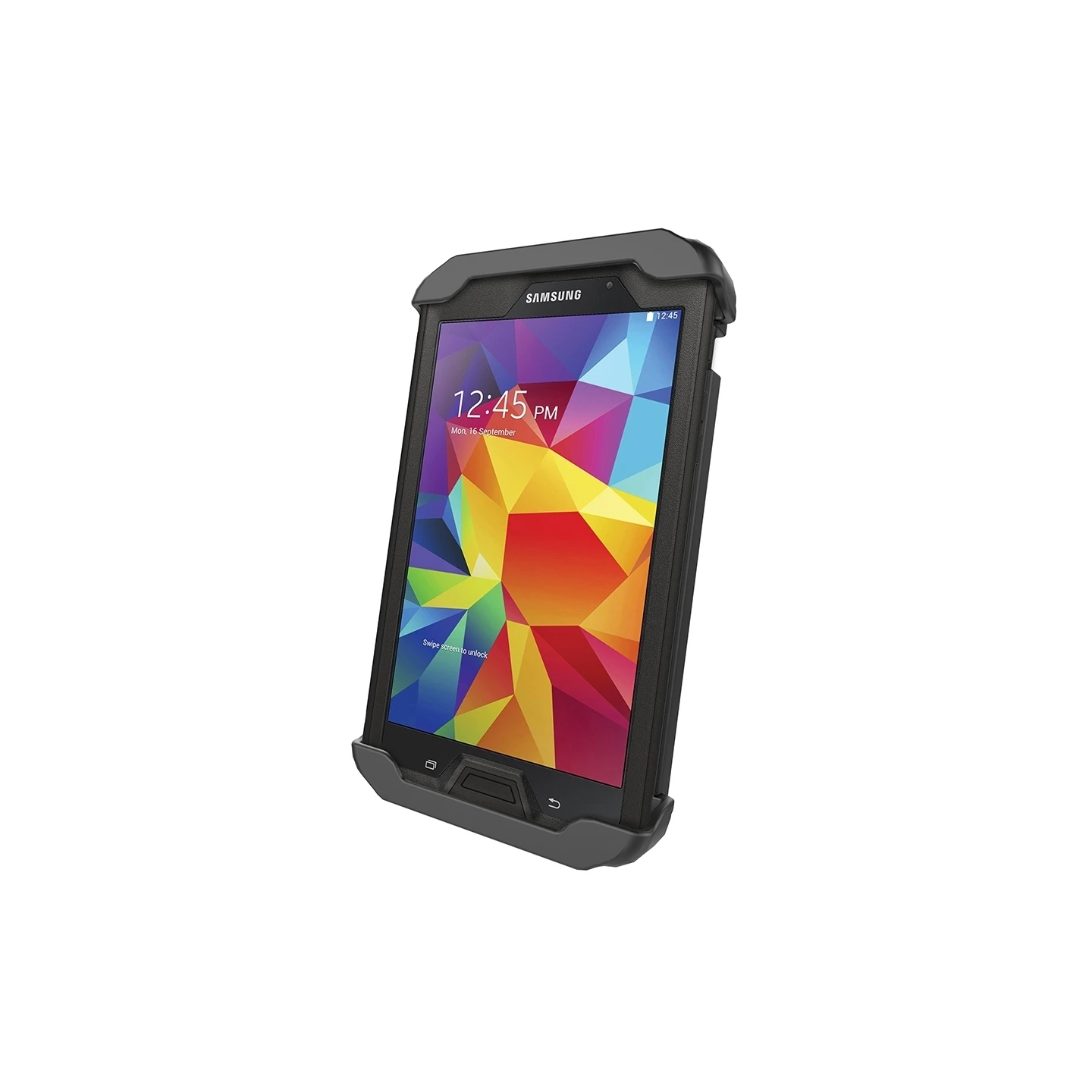 Tab-Lock (abschließbar) Universal Halteschale für bis zu 7 Zoll Tablets (in Schutzhüllen) - AMPS-Aufnahme, Schrauben-Set