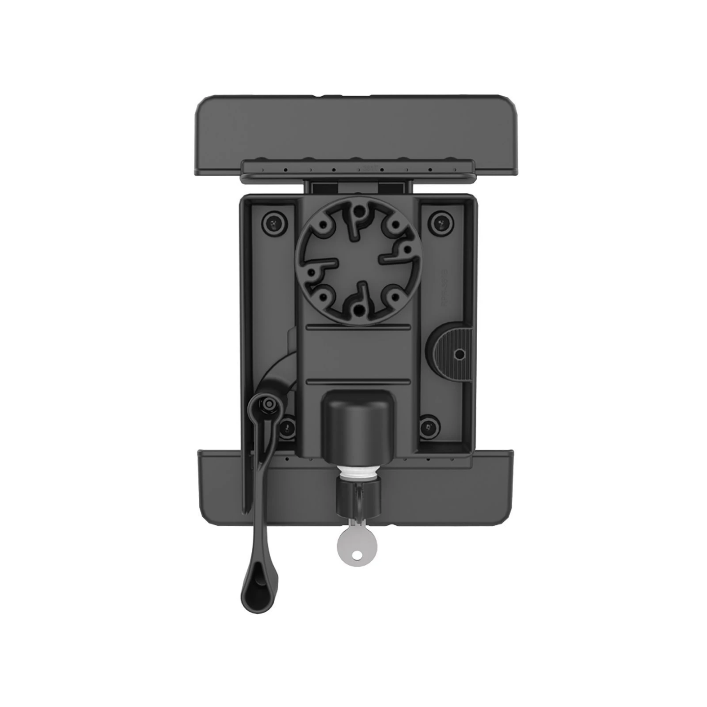 Tab-Lock (abschließbar) Universal Halteschale für bis zu 9.7 Zoll Tablets - AMPS-Aufnahme, Schrauben-Set