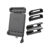 Tab-Lock (lockable) universal cradle for 7-8 inch tablets - (various end caps - set of 3), AMPS mount