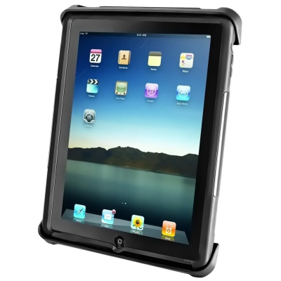 Tab-Lock (abschließbar) Universal Halteschale für bis zu 10 Zoll Tablets - AMPS-Aufnahme, Schrauben-Set