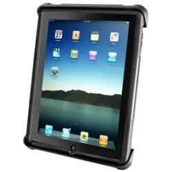 Tab-Lock (abschließbar) Universal Halteschale für bis zu 10 Zoll Tablets - AMPS-Aufnahme, Schrauben-Set